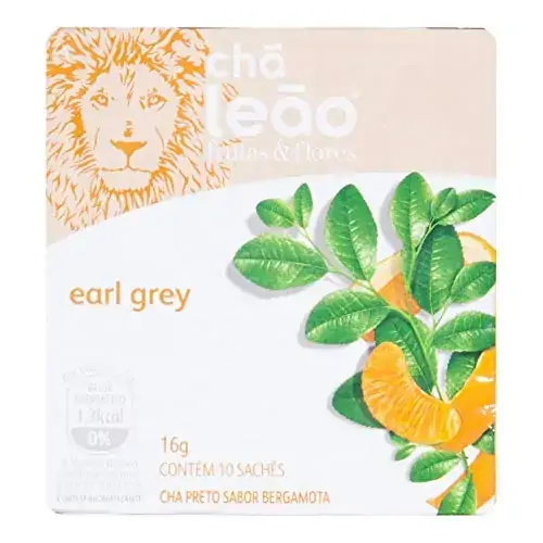 Chá Preto Earl Grey Chá Leão Caixa 16g 10 Unidades