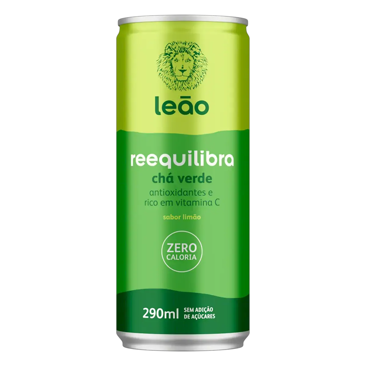 Chá Verde Limão Leão Reequilibra Lata 290ml