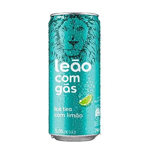 Chá Preto Com Gás Limão Leão Lata 290ml