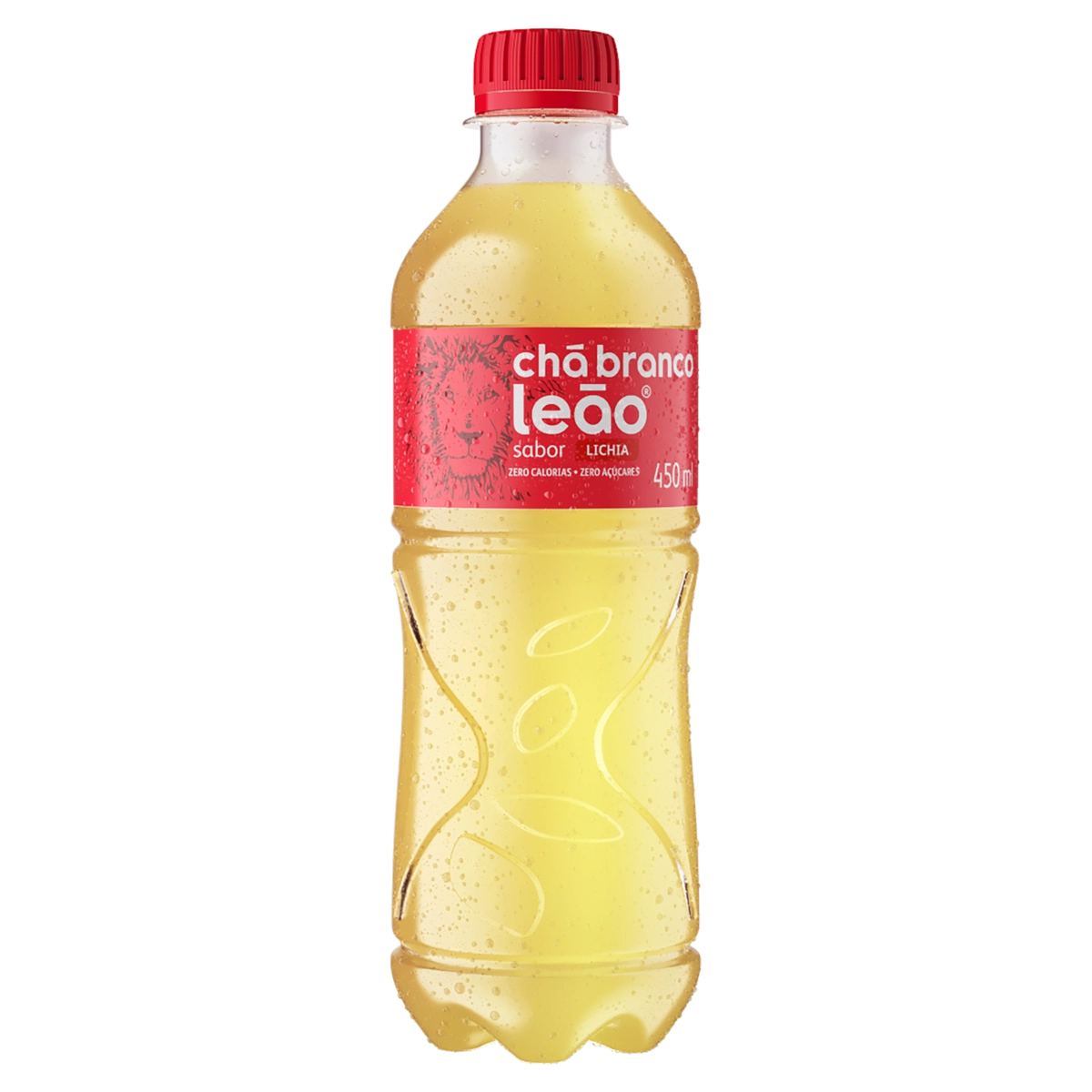 Chá Branco Lichia Zero Açúcar Leão Garrafa 450ml