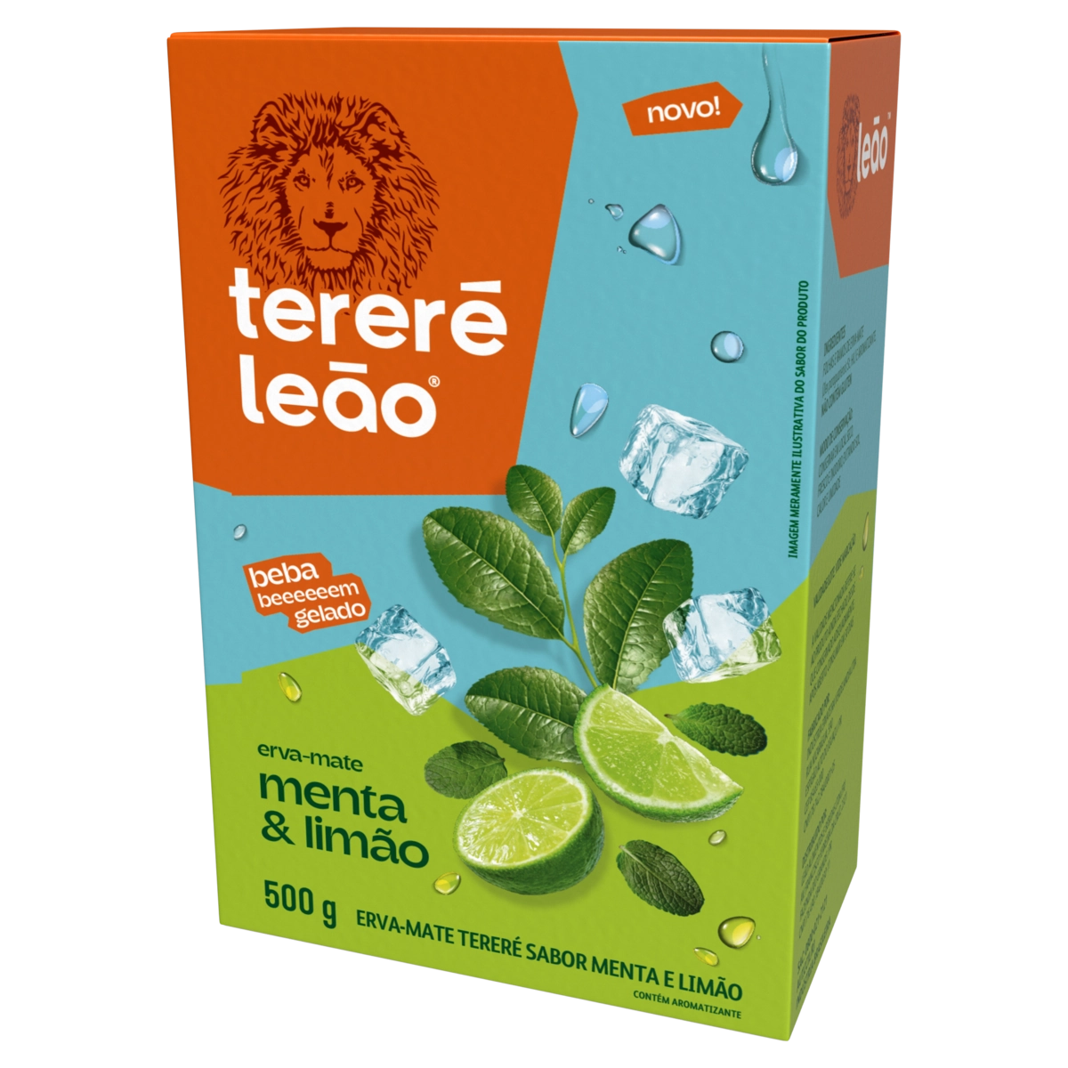 Cha Erva Mate Terere Leao Menta/limao 500g