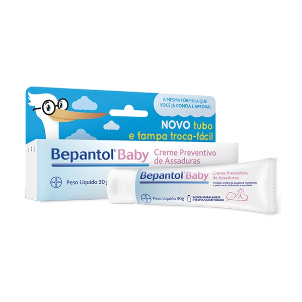Creme Preventivo De Assaduras Sem Perfume Bepantol Baby Caixa 30g