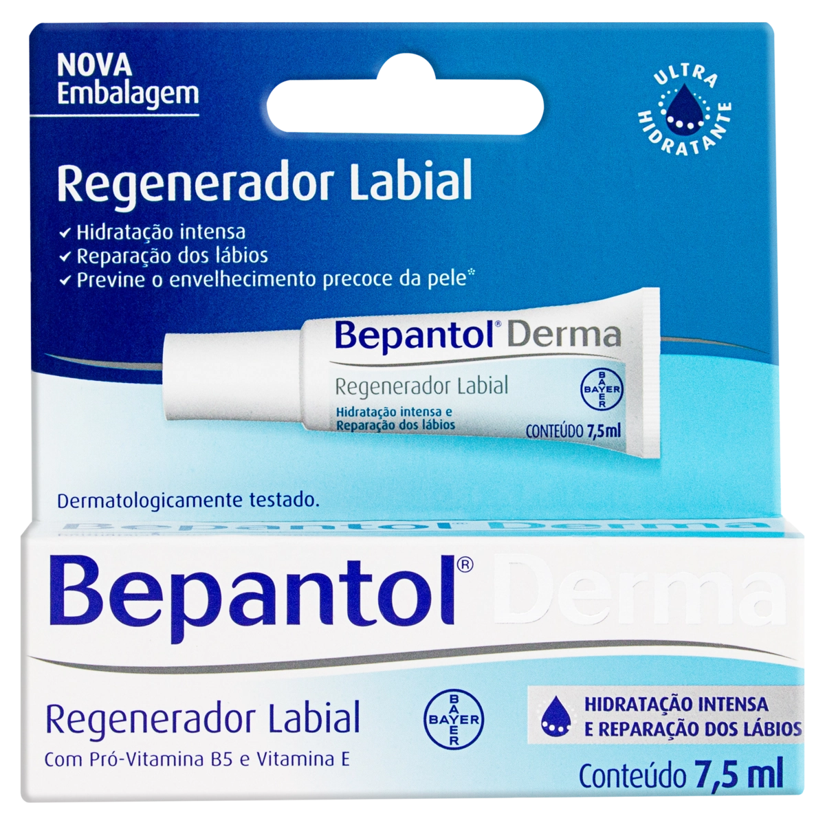 Regenerador Labial Bepantol Derma Caixa 7,5ml
