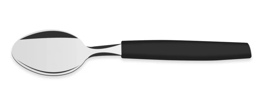 Tramont Colher Sobremesa Inox Munique Preta