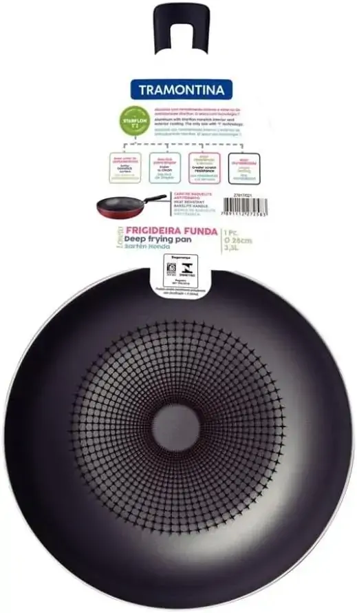 Frigideira Funda Loreto Tramont.28cm Verm