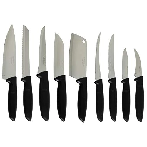 Jogo De Faca Tramontina Inox Plenus Preto 9pc
