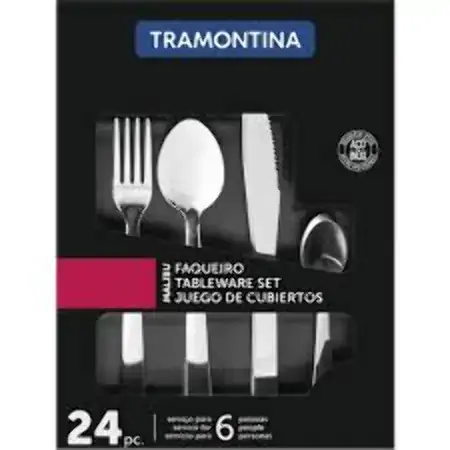 Faqueiro Tramontina Inox Malibu 24pcs