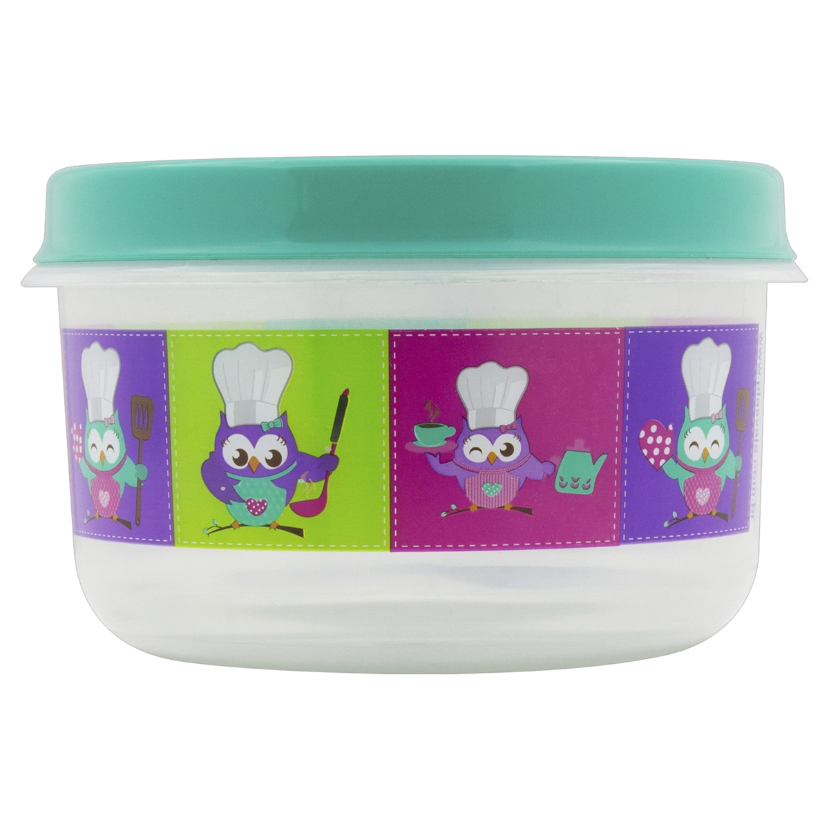 Pote Plástico Verde Redondo Coruja 1,25l Plasvale