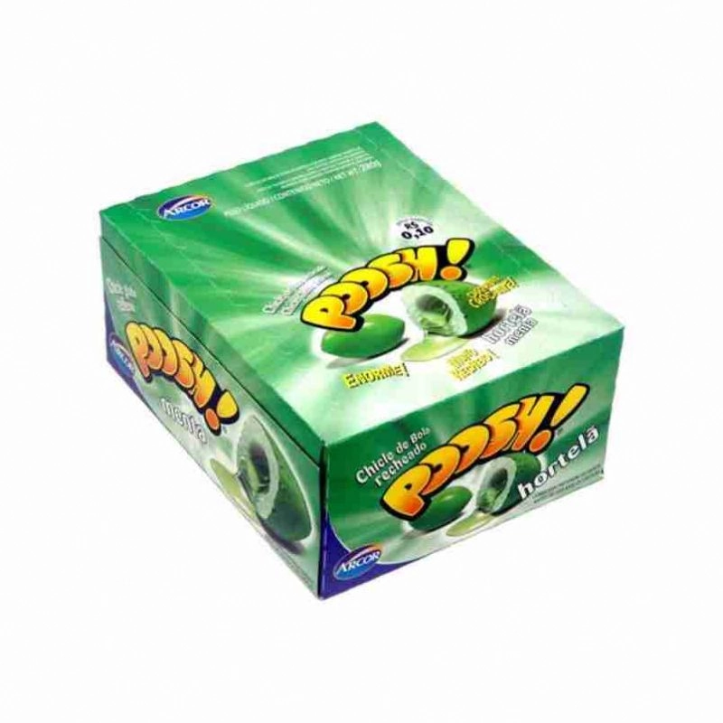 Chiclete Arcor Poosh Hortela Und