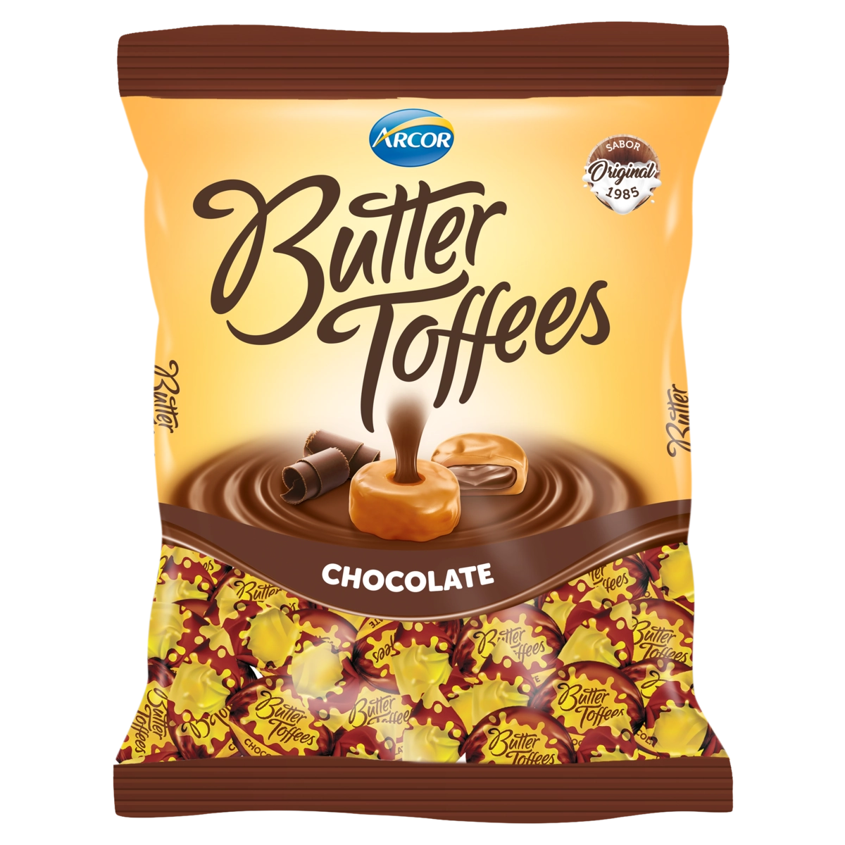 Bala Chocolate Butter Toffees Pacote 100g
