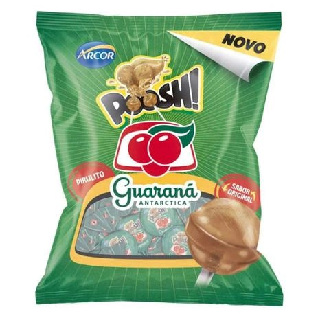 Pirulito Poosh Guarana Antarctica 600g