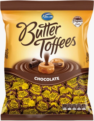 Bala Arcor Butt.toffees 500g Chocolate