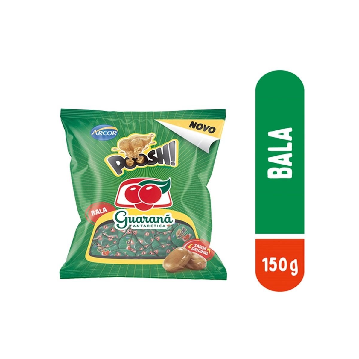 Bala Guaraná Antarctica Poosh Pacote 150g