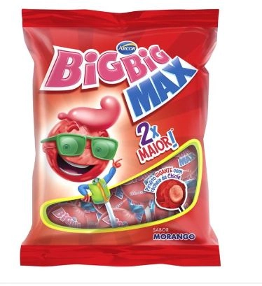 Pirulito Arcor Big Big Max Mor 600g