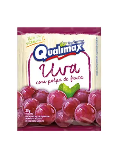 Refresco Po Qualimax Da Turma 25g Uva