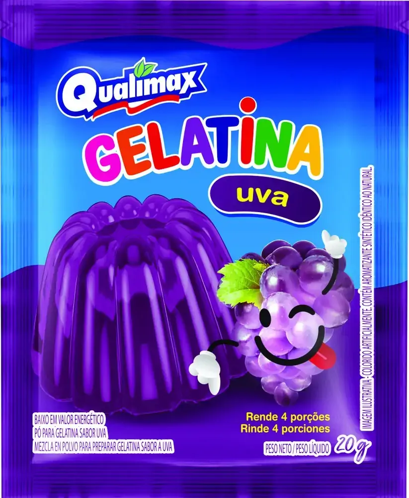 Gelatina Qualimax Uva 20g
