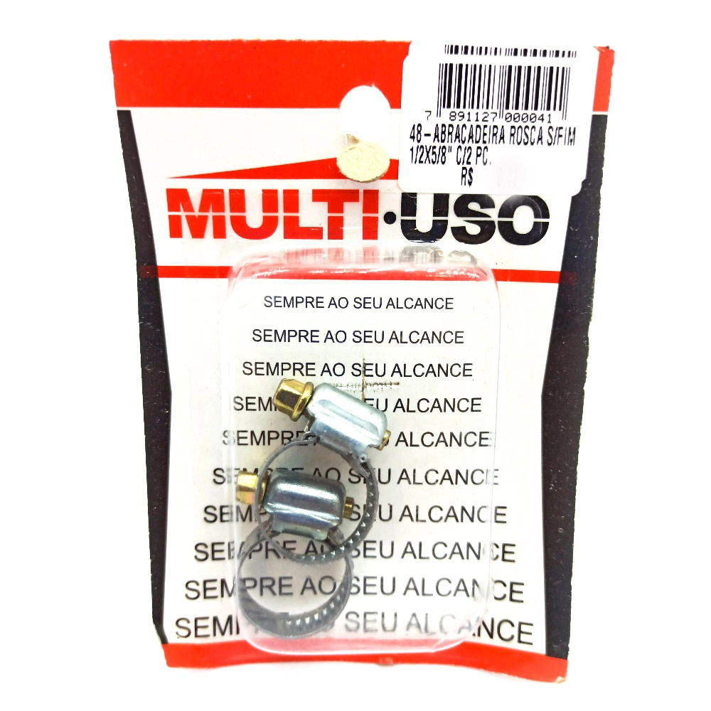 Abracadeira M Uso Rosca S/f 1/2x5/8