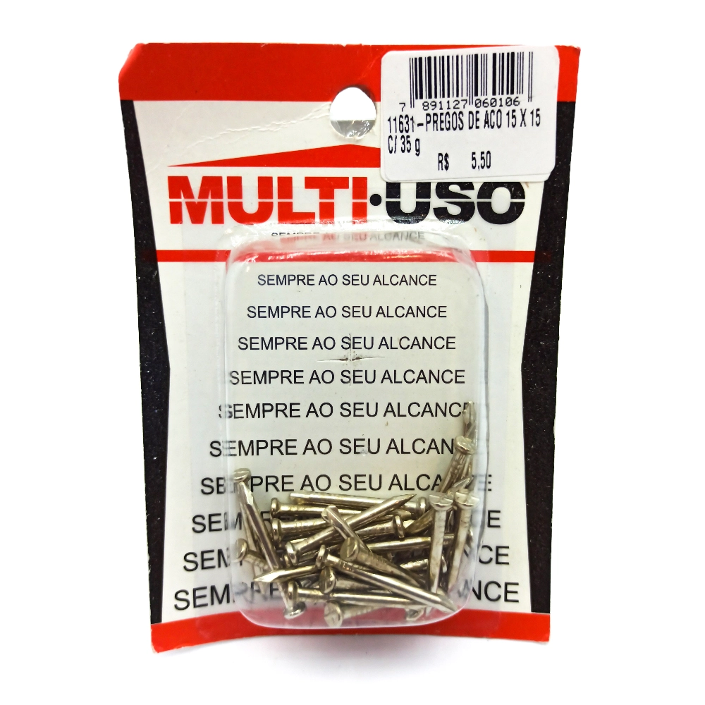 Prego Multi Uso Aco 15x15 C/33 R 011631