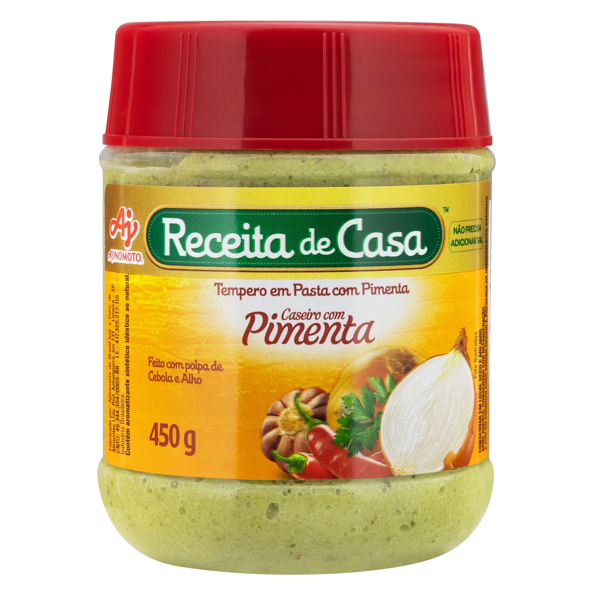 Tempero Pasta Com Pimenta Sabor A Mi Receita De Casa Pote 450g