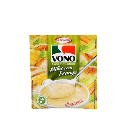 Sopa Individual Cremosa Milho Com Frango Vono Pacote 18g