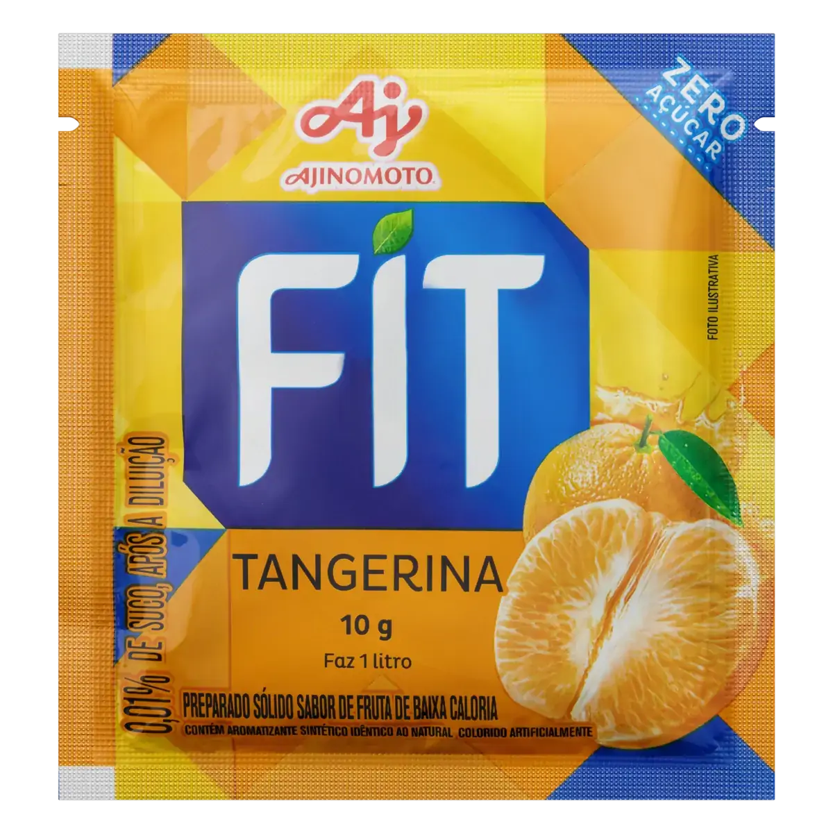 Refresco Em Pó Tangerina Mid Zero Pacote 10g