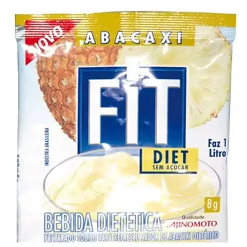 Refresco Em Pó Abacaxi Mid Zero Pacote 8g