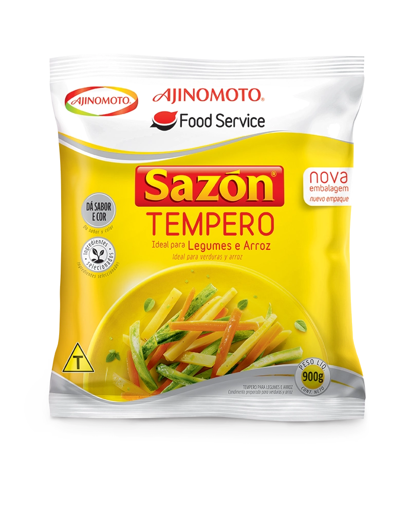 Tempero Pó Para Legumes E Arroz Sazón Pacote 900g