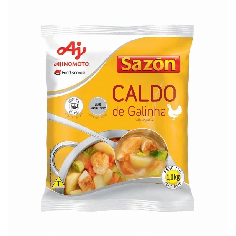Caldo Pó Galinha Sazón Pacote 1,1kg