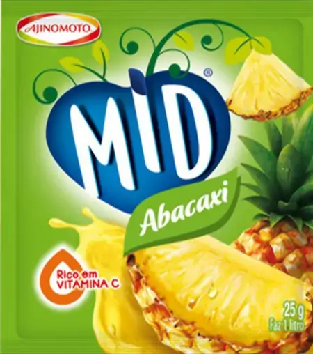 Refresco Em Pó De Abacaxi Mid