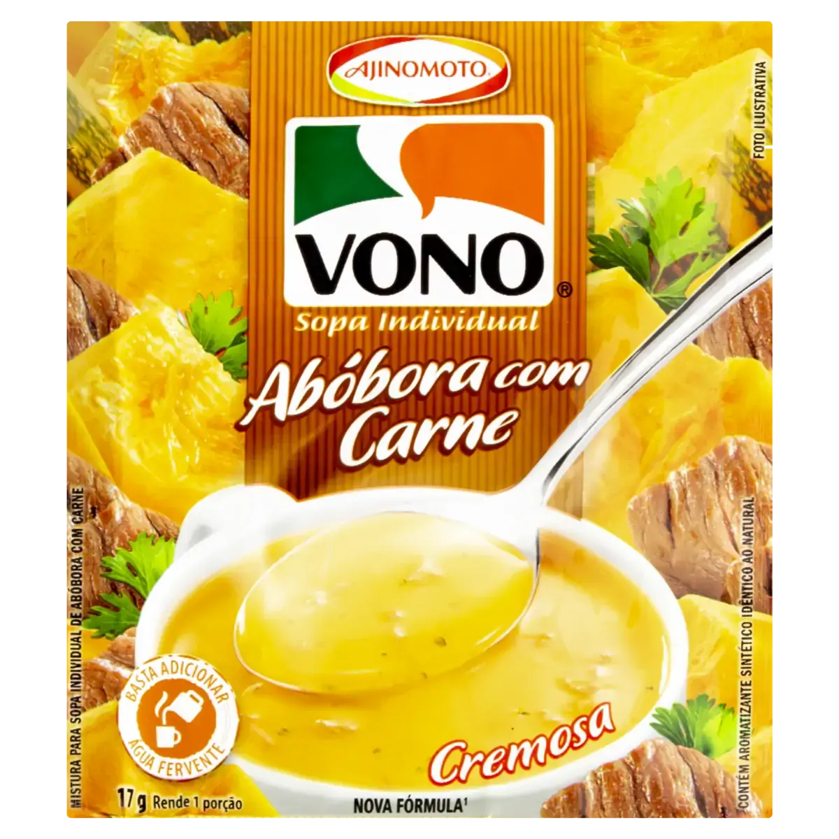 Sopa Vono Abobora C/ Carne 23x17gr