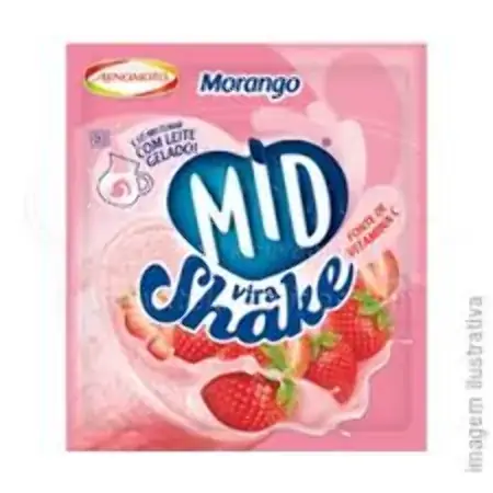 Suco Mid Vira Shake Morango