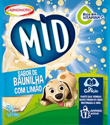 Refresco Em Po Baunilha Com Limao 25g Mid