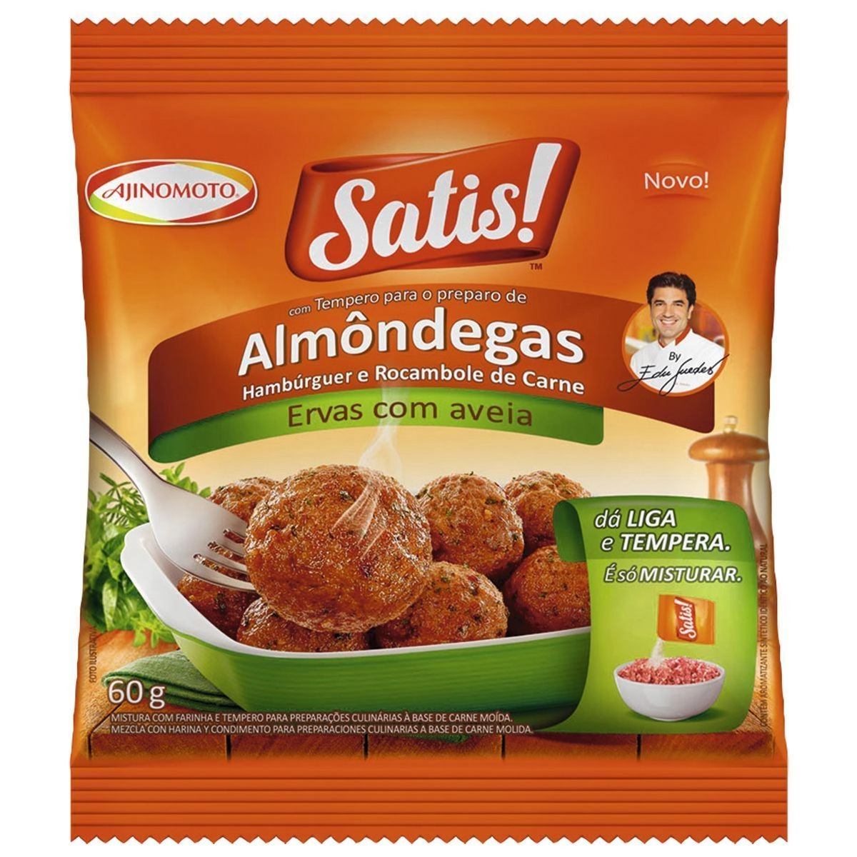Satis Tempero P/prep Almondegas Erv/aveia