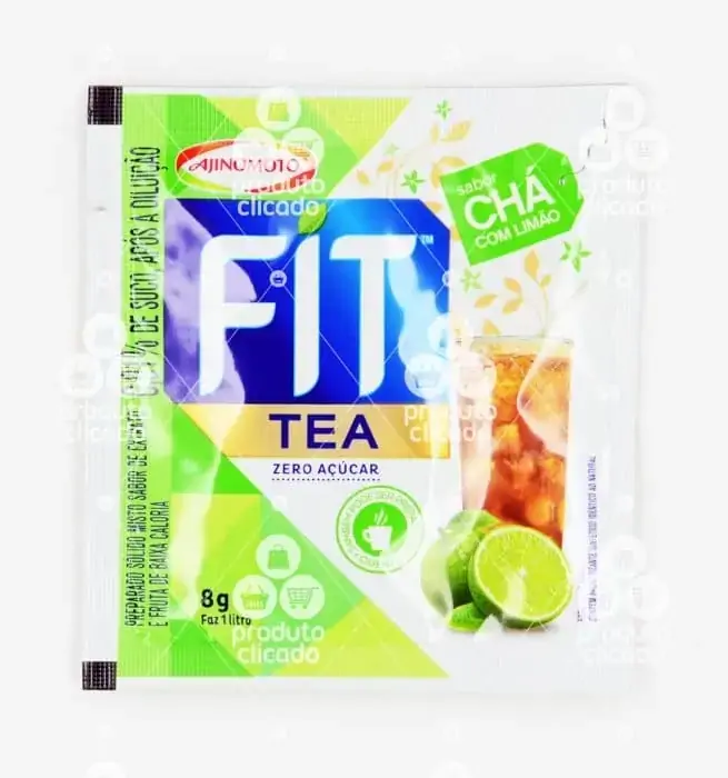 Refresco Em Pó Chá Com Limão Zero Açúcar Fit Tea Pacote 8g