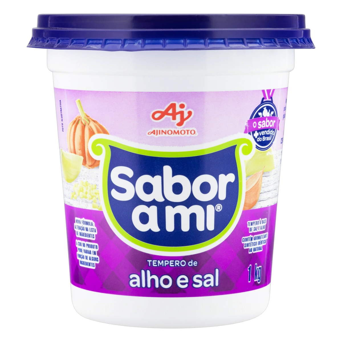 Tempero Alho E Sal Sabor A Mi Pote 1kg