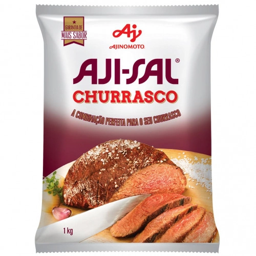 Sal Grosso Para Churrasco Aji Sal Pacote 1kg