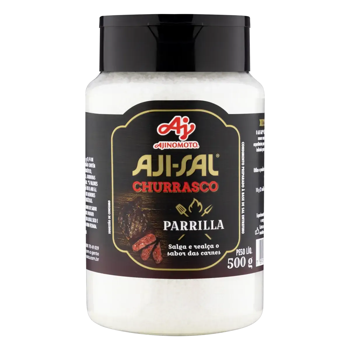 Sal De Parrilla Para Churrasco Aji Sal Frasco 500g