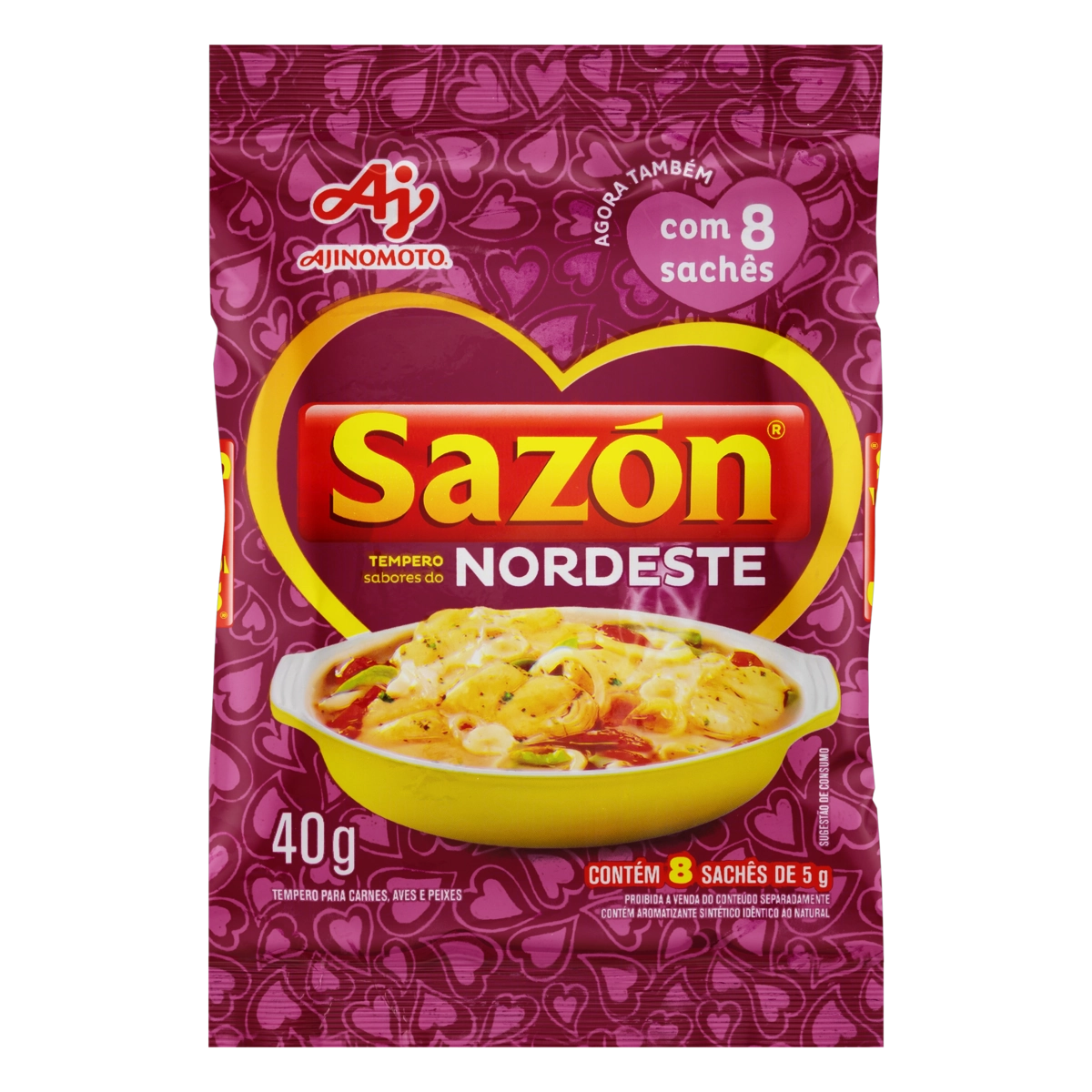 Tempero Pó Sabores Do Nordeste Sazón Pacote 40g 8 Unidades