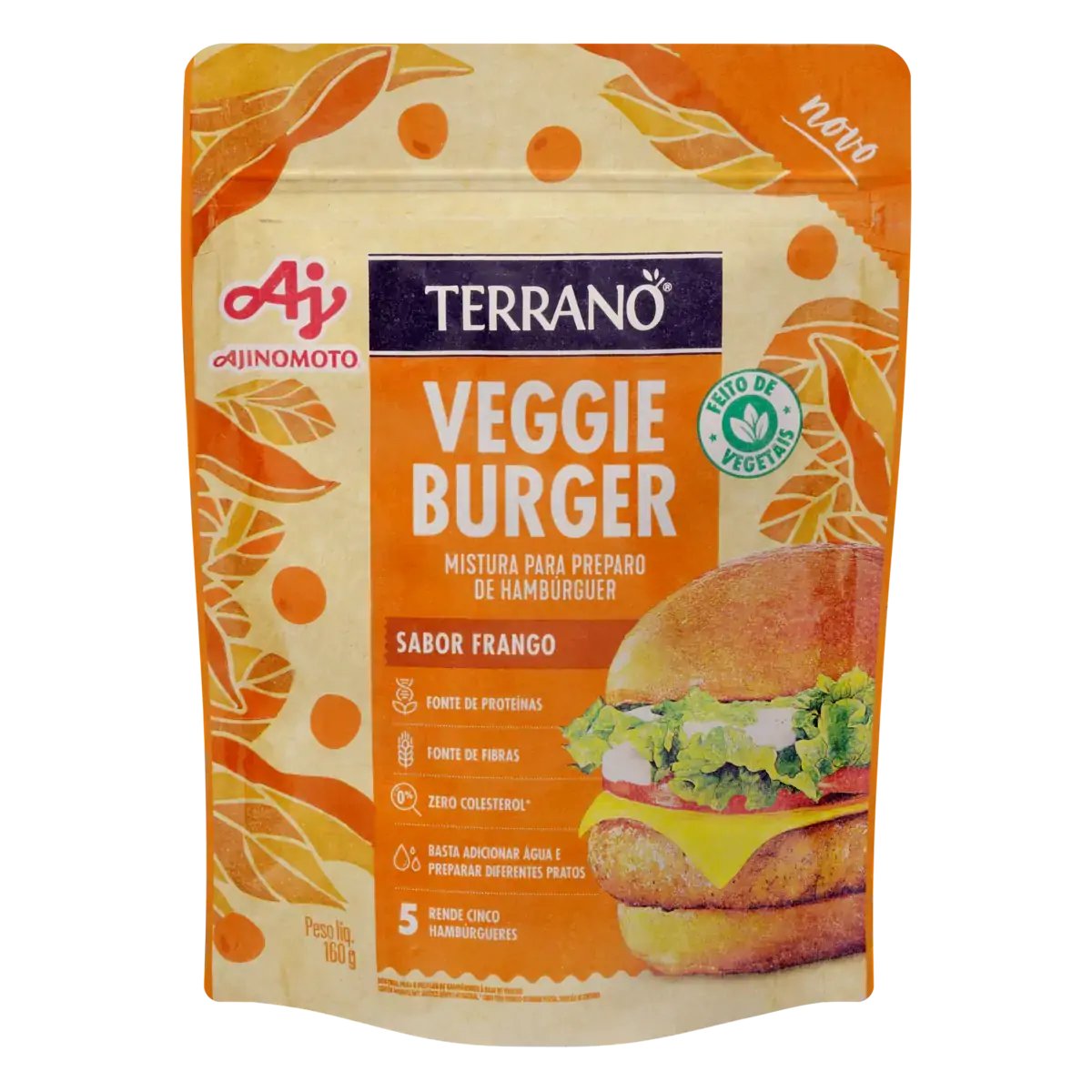 Mistura Para Hambúrguer Vegetal Frango Terrano Veggie Burger Pouch 160g