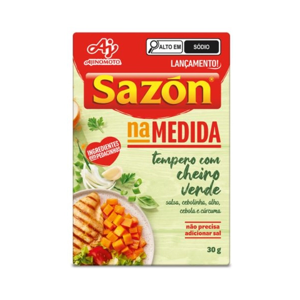 Tempero Cheiro Verde Sazón Na Medida Caixa 30g 6 Unidades
