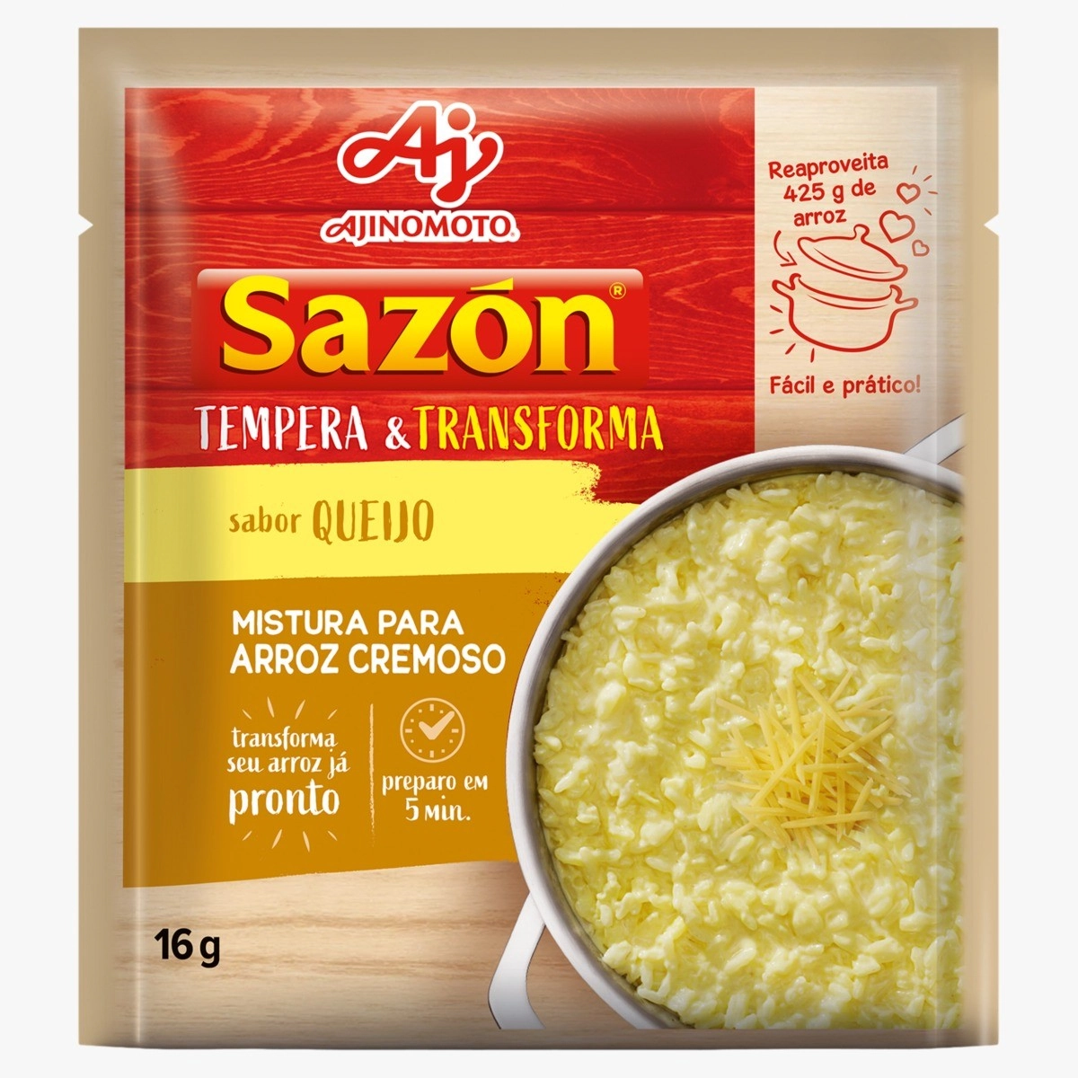 Tempero Sazon Tempera E Transforma 16g Queijo