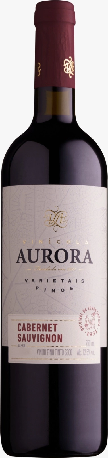 Vinho Brasileiro Tinto Seco Aurora Varietal Cabernet Sauvignon Serra Gaúcha Garrafa 750ml