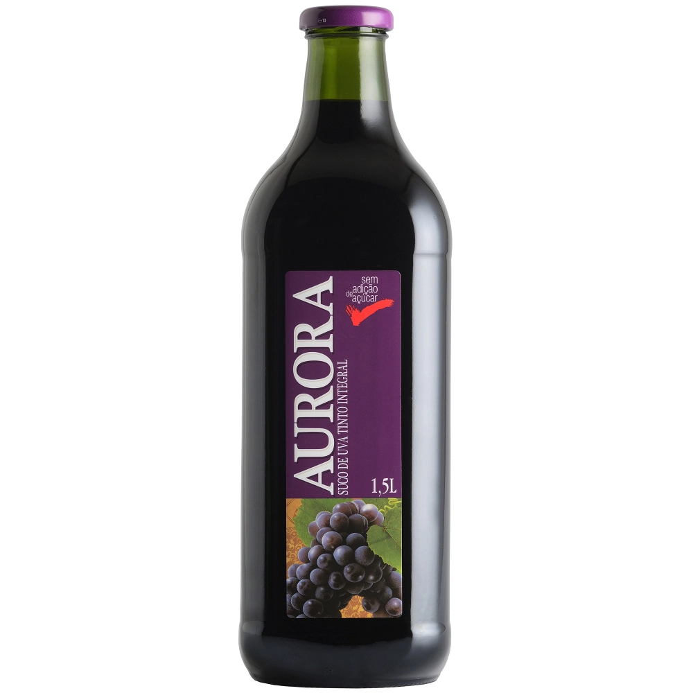 Suco Integral Uva Tinto Aurora Garrafa 1,5l
