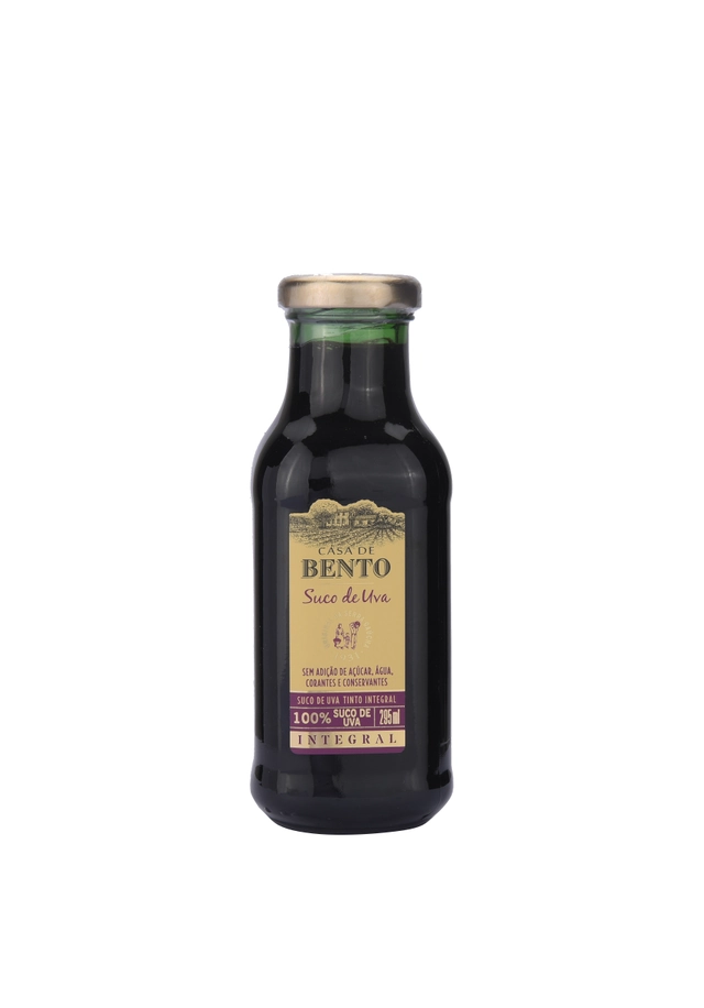 Suco Integral Uva Tinto Casa De Bento Garrafa 295ml