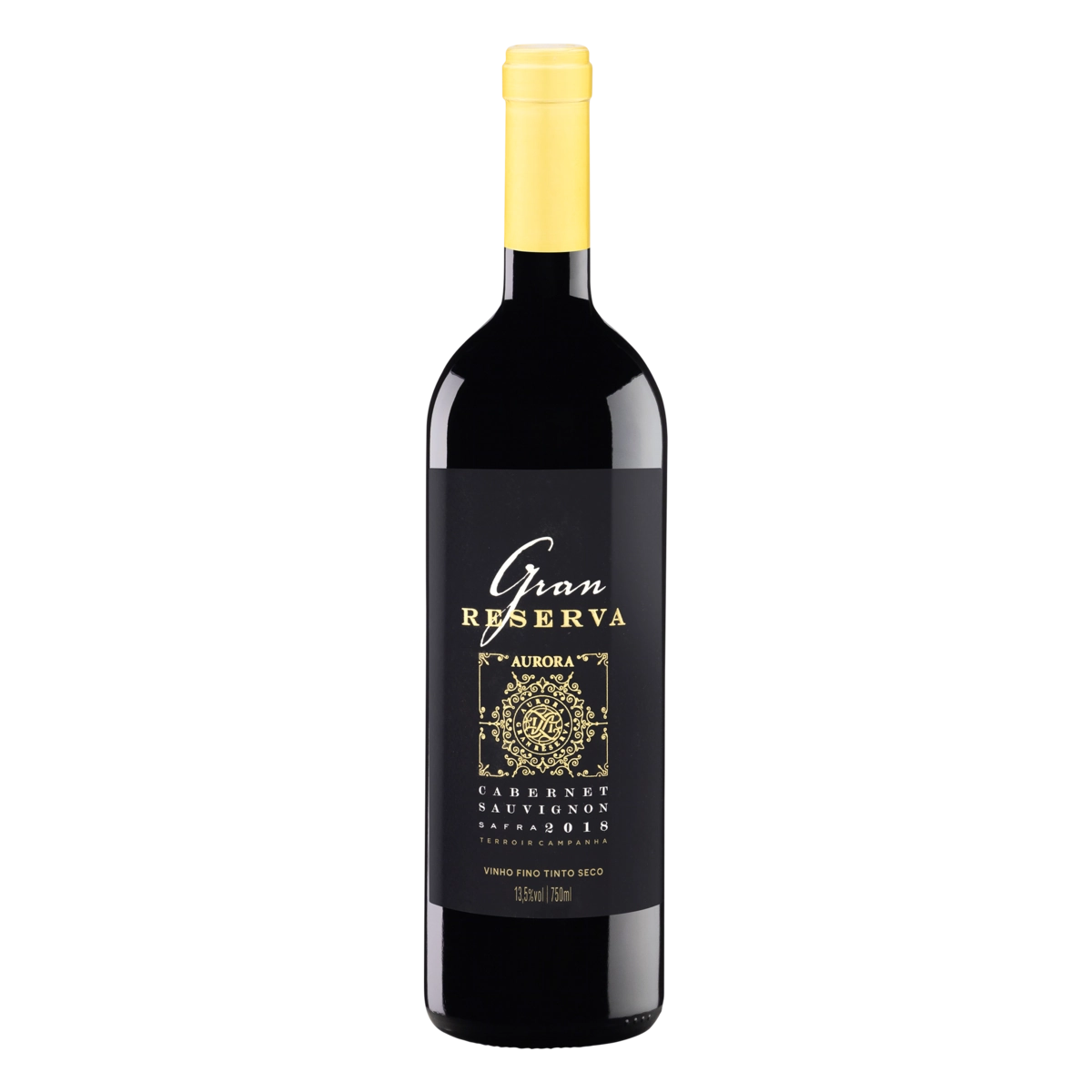 Vinho Brasileiro Tinto Seco Gran Reserva Aurora Cabernet Sauvignon Campanha Gaúcha Garrafa 750ml