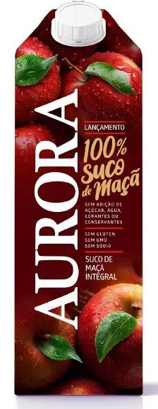 Suco Integral Maçã Aurora Caixa 1,5l