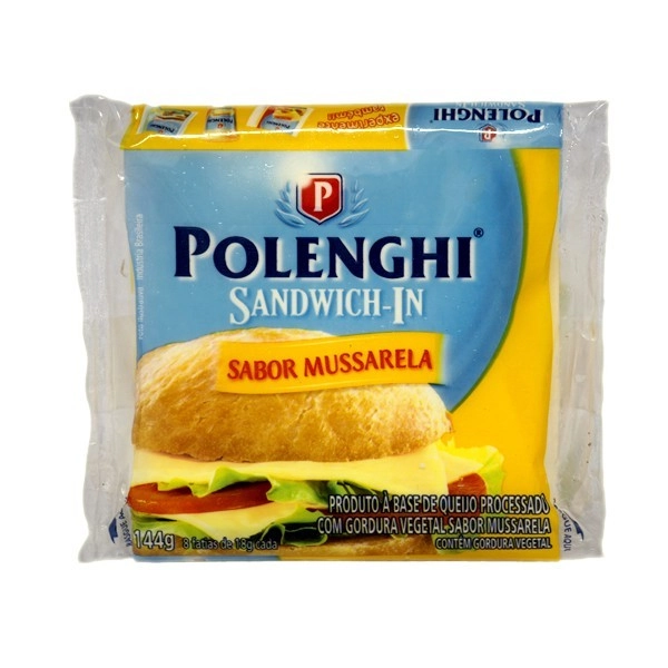 Queijo Processado Uht Mussarela Polenghi Sandwich In 144g