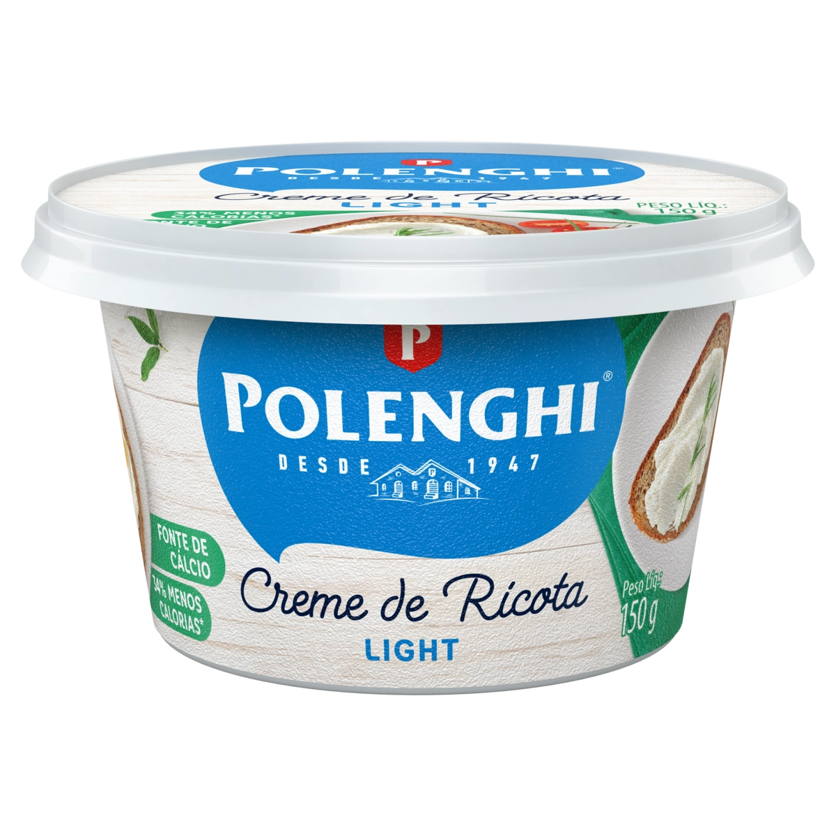 Creme De Queijo Ricota Light Polenghi Pote 150g