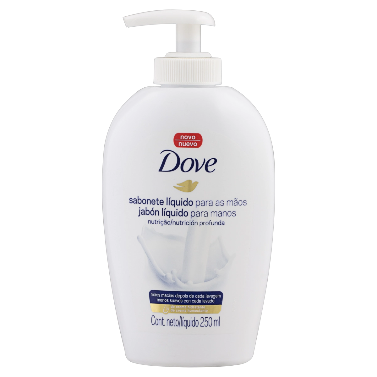 Sabonete Líquido Para As Mãos Dove Nutrição Profunda Frasco 250ml