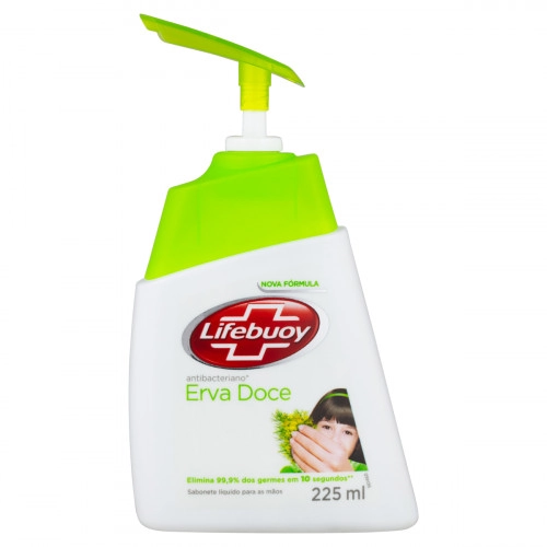 Sabonete Líquido Antibacteriano Para As Mãos Erva Doce Lifebuoy Frasco 225ml